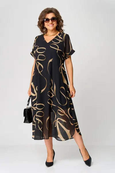 ELIZA – ELEGANT PRINT DRESS