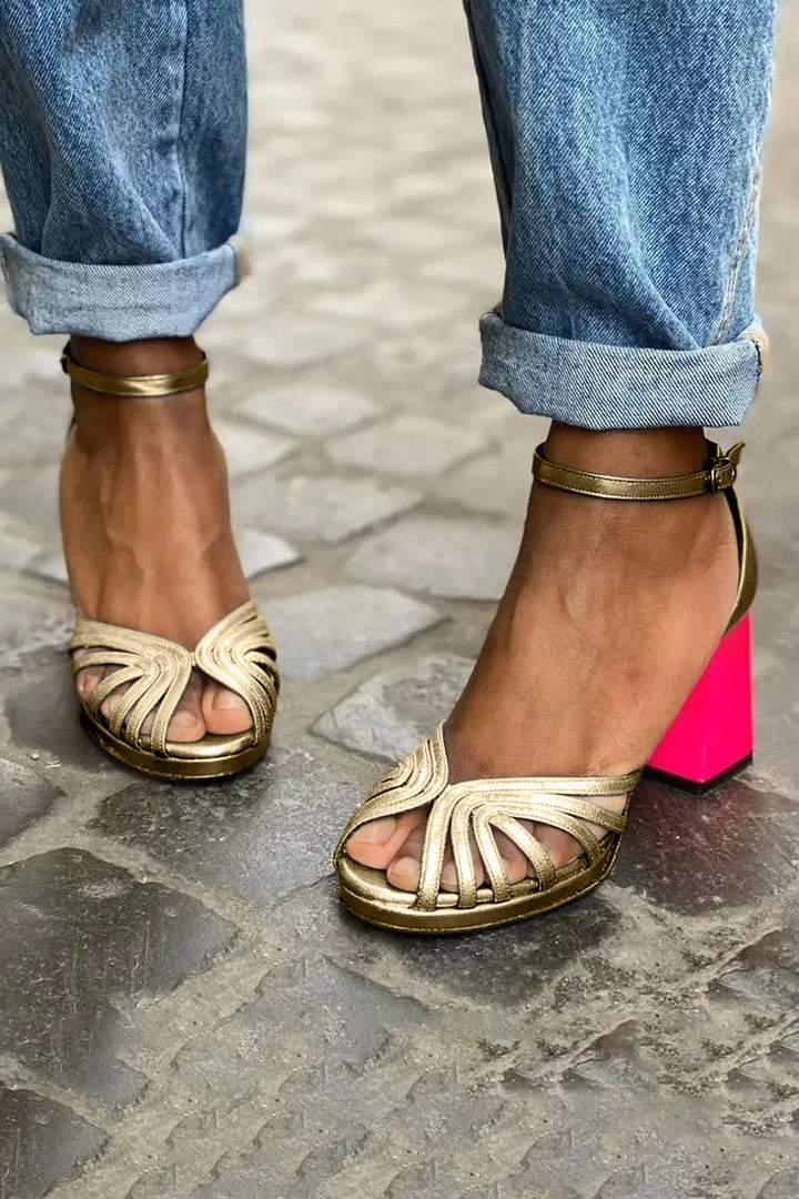 SOFIA – STRAP HEEL SANDALS
