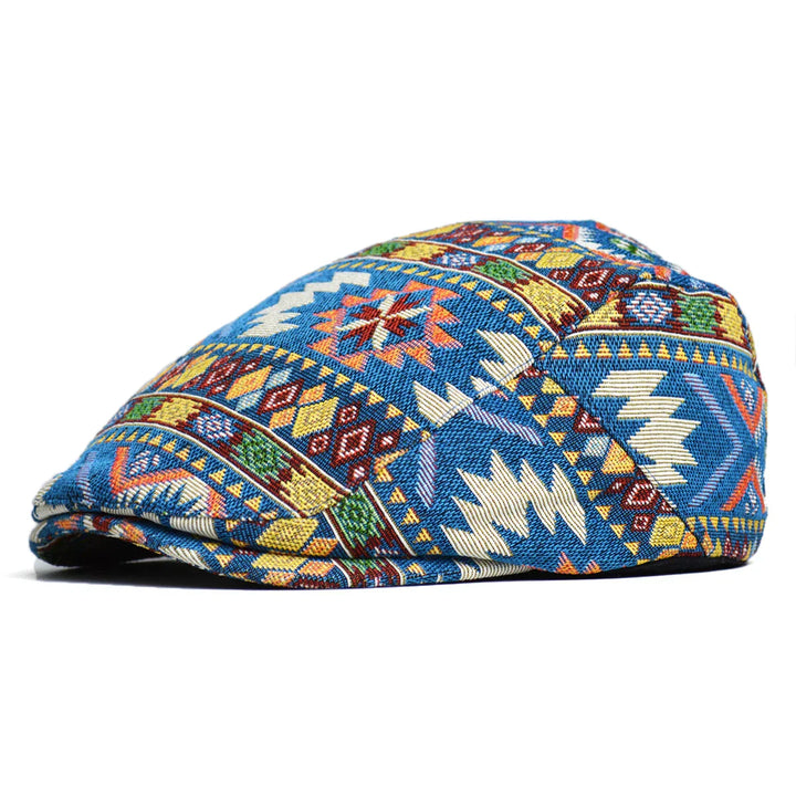ARTHUR – VINTAGE PATTERN FLAT CAP