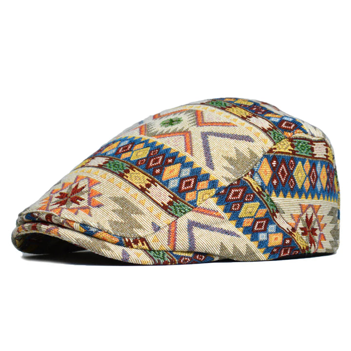 ARTHUR – VINTAGE PATTERN FLAT CAP